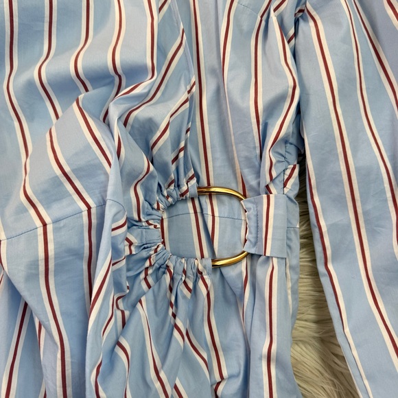 NWT Veronica Beard Afton Striped Wrap Dress size 4 - Picture 5 of 6